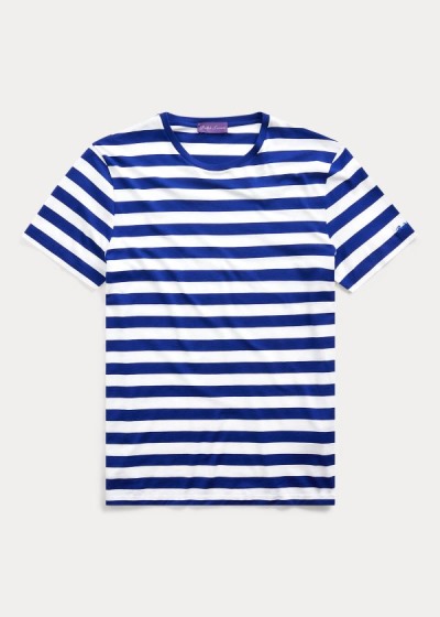 Playeras Ralph Lauren Hombre Azul Rey Azules / Blancos - Striped Lisle - SPMOI0897